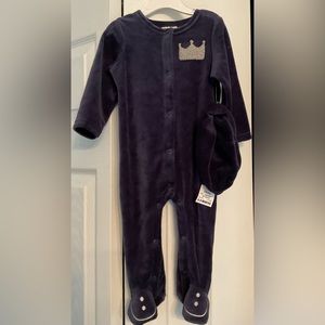 NWT First Impression Velvet Baby Onesie